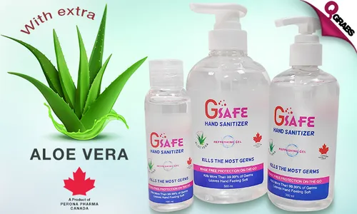 Gsafe Hand Sanitizer with Aloe Vera!